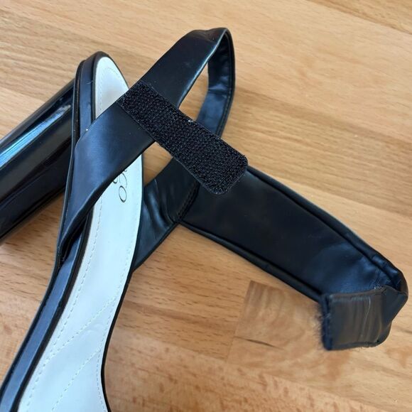 Elegant Black Heeled Sandals By Franco Sarto NWT - Picture 9 of 12